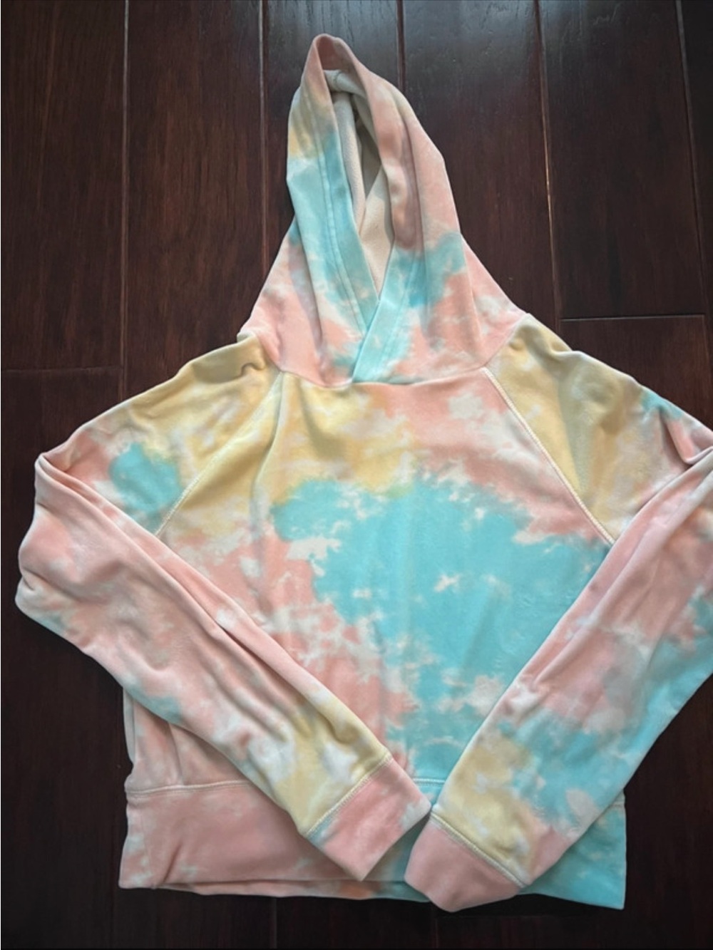SO Pastel Tie-Dye Hoodie in Blue, Pink & Yellow